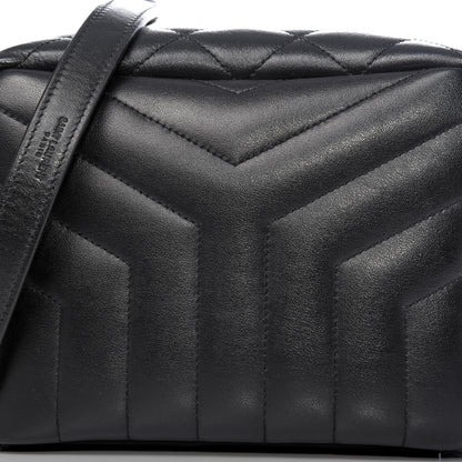 Saint Laurent Calfskin Y Quilted Monogram Small Loulou Bowling Bag Black 9 of 9