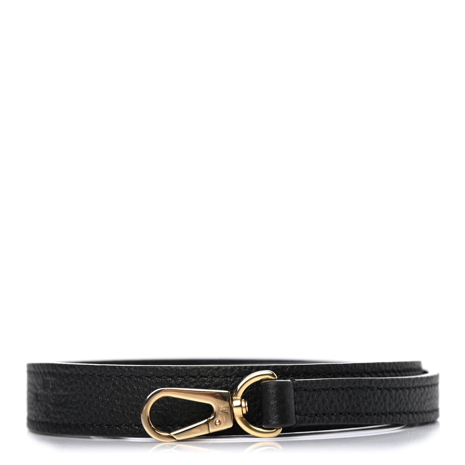 Louis Vuitton Calfskin 12mm Shoulder Strap Black 1 of 3
