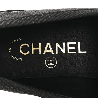 Chanel Cotton CC Turnlock Moccasins 37 Black 8 of 10