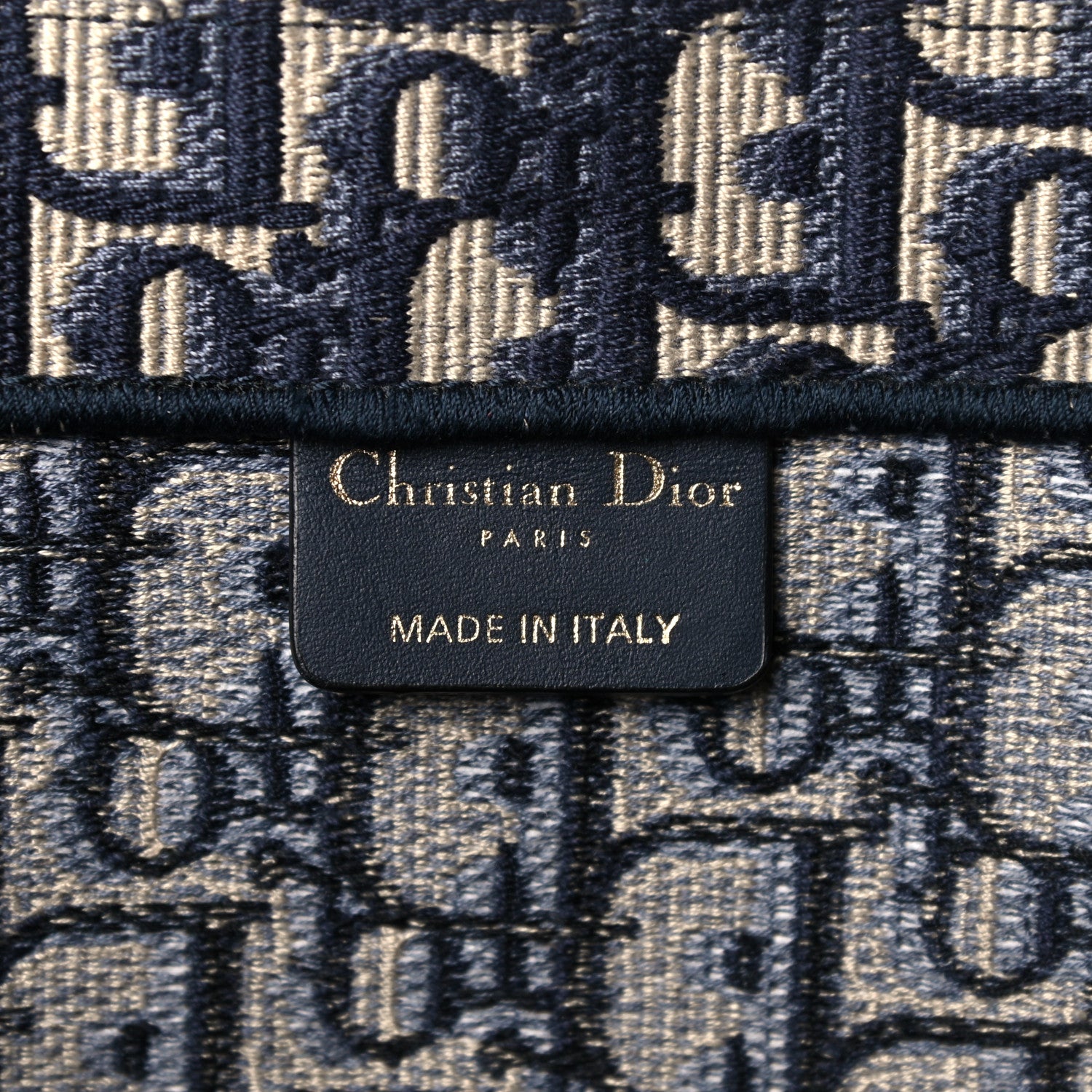Christian Dior Oblique Book Tote Blue Multicolor 6 of 14