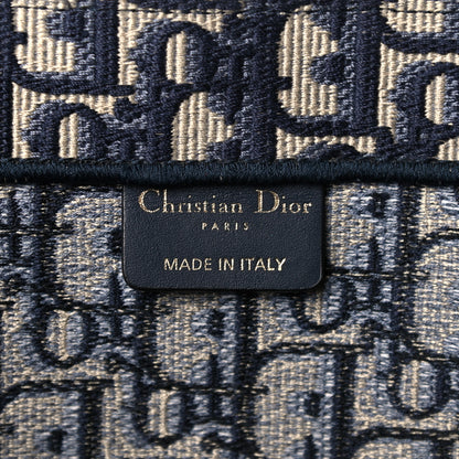 Christian Dior Oblique Book Tote Blue Multicolor 6 of 14