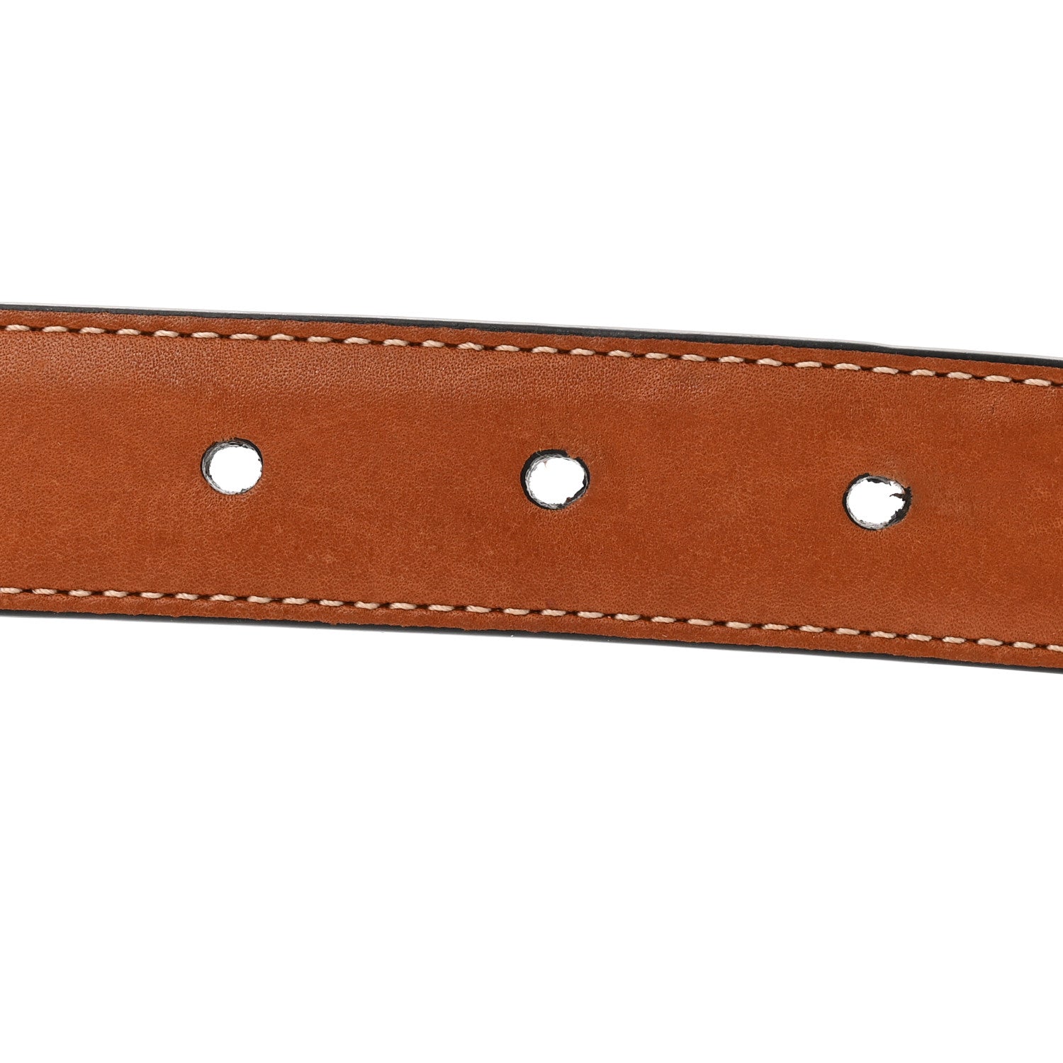 Celine Box Calfskin Medium 25mm Triomphe Belt 95 38 Tan 4 of 5
