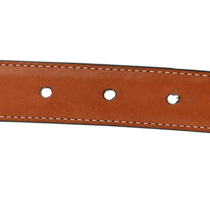 Celine Box Calfskin Medium 25mm Triomphe Belt 95 38 Tan 4 of 5