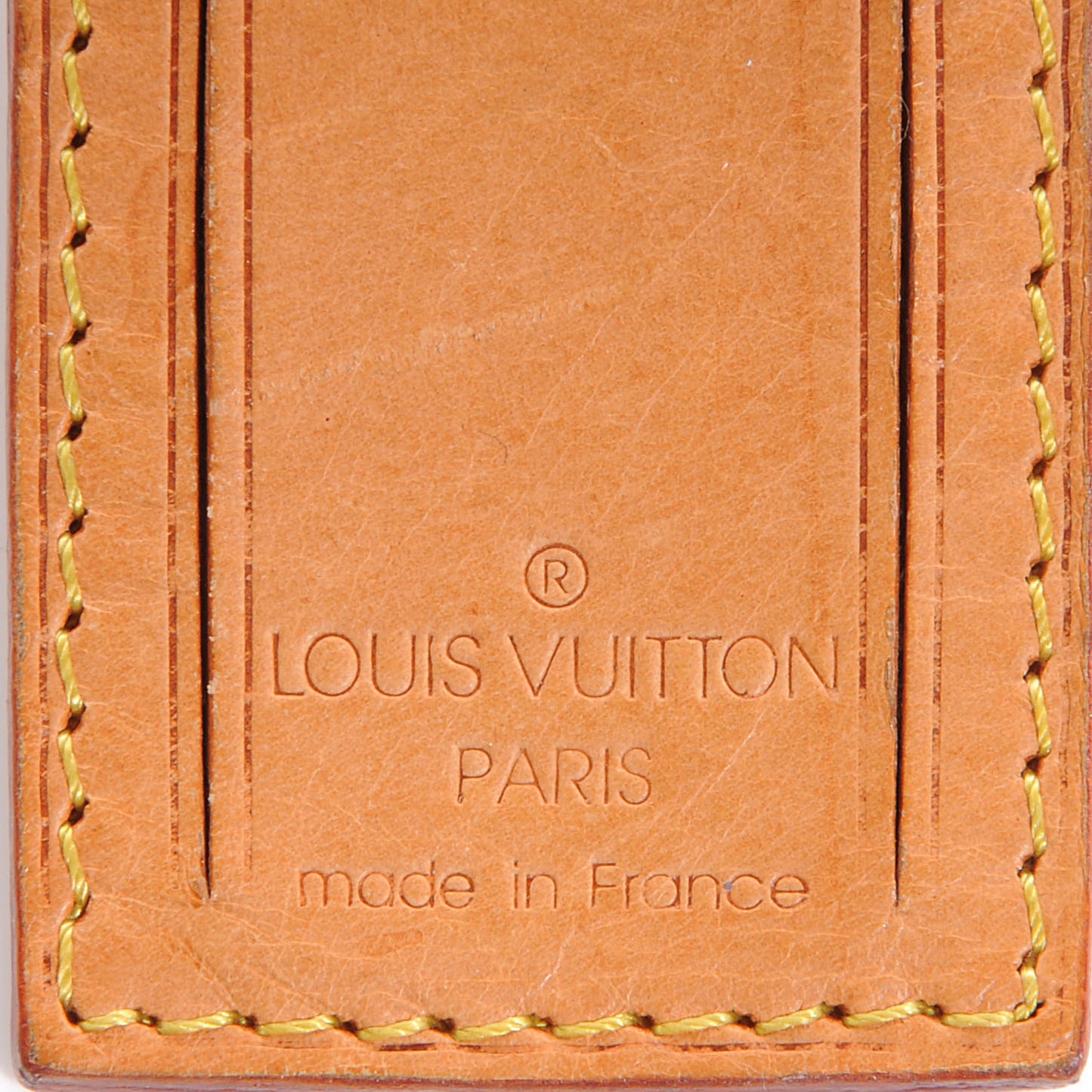 Vachetta Leather Luggage Tag