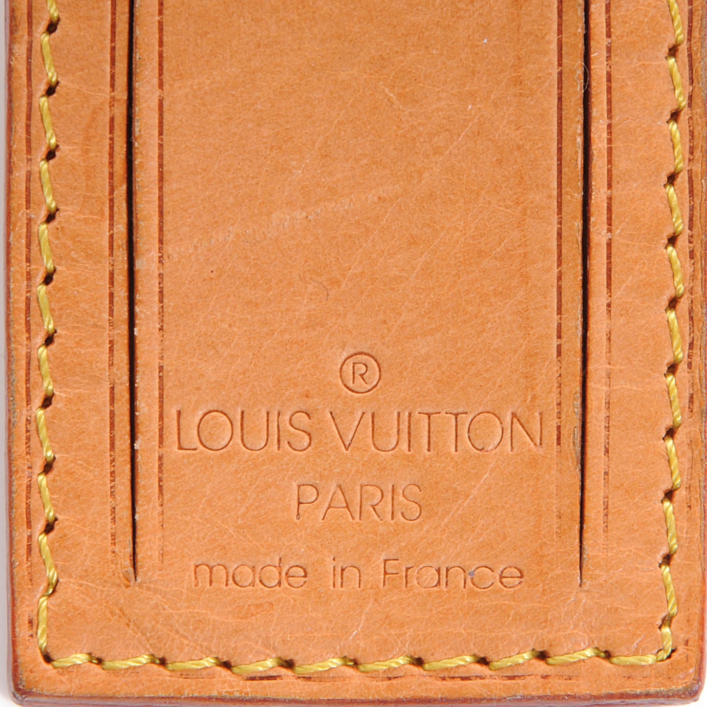 Louis Vuitton Vachetta Leather Luggage Tag 3 of 4