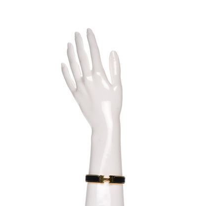Hermes Enamel Narrow Clic Clac H Bracelet PM Black 2 of 4