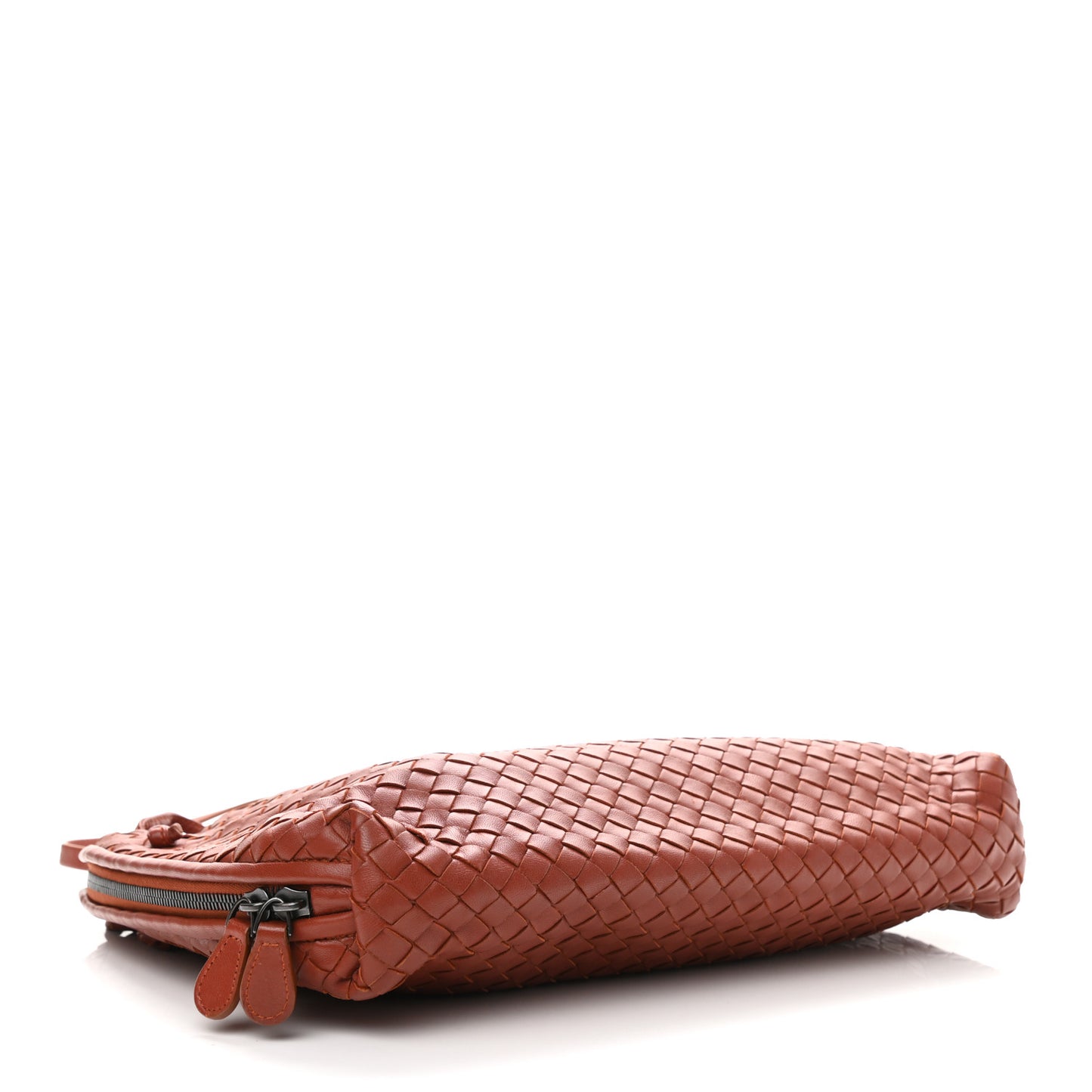 Nappa Intrecciato Nodini Crossbody Messenger Terracota
