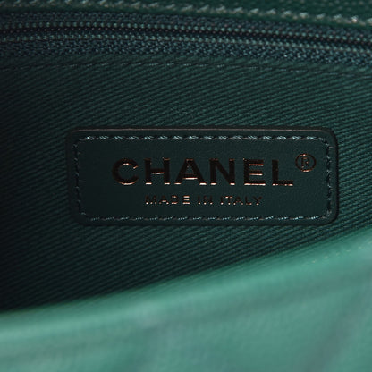 Chanel Caviar Quilted Small Coco Handle Flap Green 8 of 26