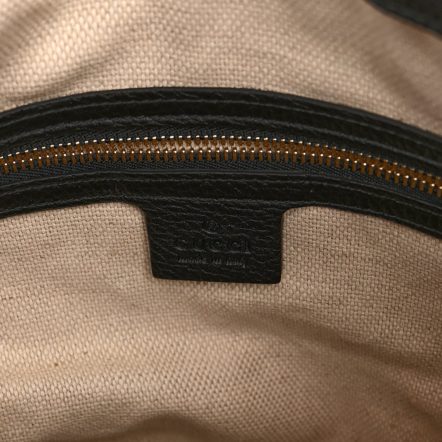Gucci Pebbled Calfskin Large Soho Hobo Black 6 of 9