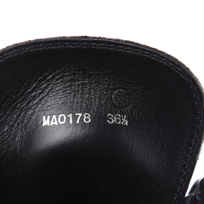 Louis Vuitton Suede Calfskin Monogram LV Black Heart Laureate Platform Desert Boots 36.5 Black 8 of 8