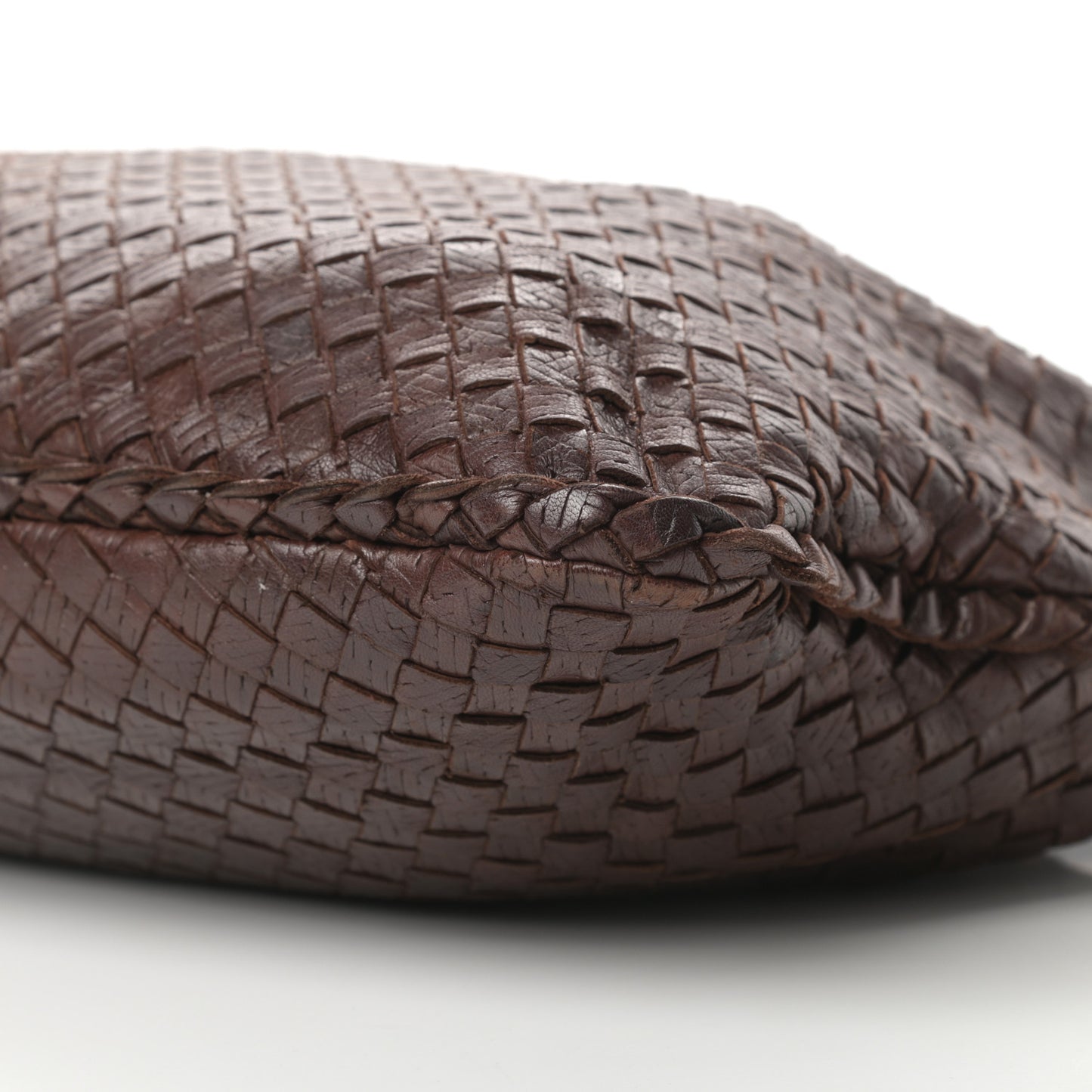 Nappa Intrecciato Medium Veneta Hobo Ebano