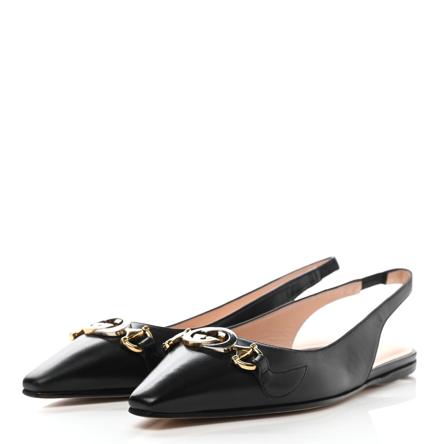 Malaga Kid Nappa Zumi Slingback Flats 36.5 Black