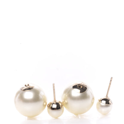 Christian Dior Pearl Mise En Dior Tribal Earrings 3 of 4