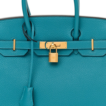 Hermes Togo Birkin 30 Turquoise 9 of 16