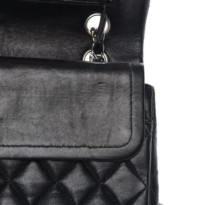 Chanel Lambskin Quilted Medium Double Flap Black 9 of 21