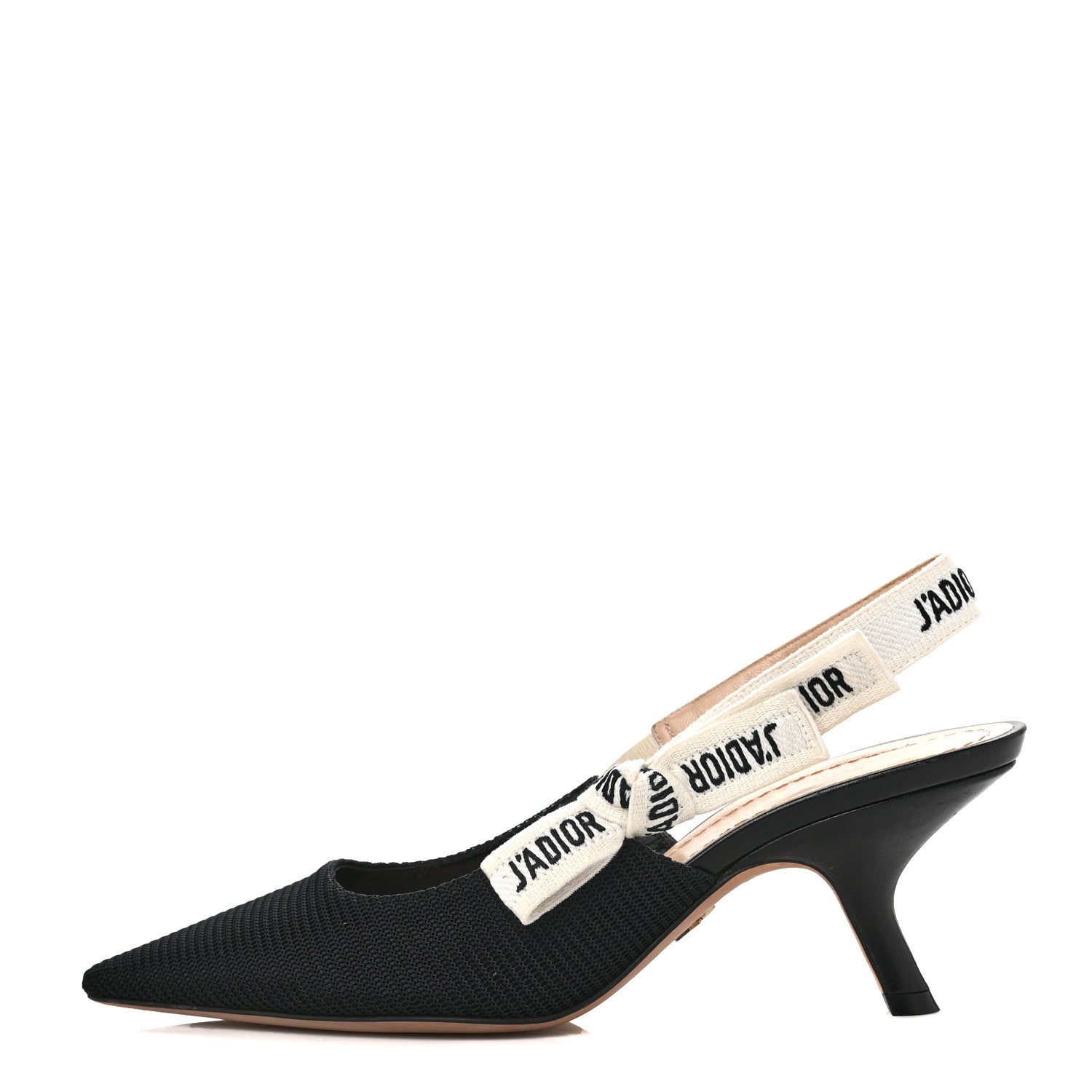 Christian Dior Technical Canvas Ribbon J Adior Slingback 65mm Pumps 37 Black 1 of 11