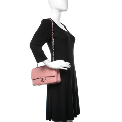 Chanel Caviar Quilted Medium Double Flap Pink 2 of 10