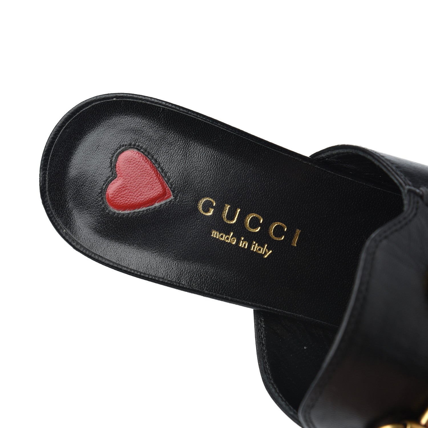 Gucci Malaga Kid Horsebit Princetown Mid Heel Mules 36.5 Black 6 of 21