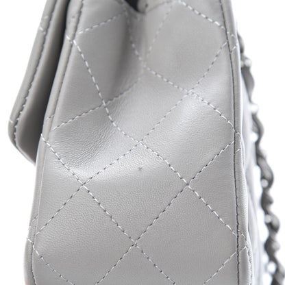 Chanel Lambskin Quilted Mini Rectangular Flap Grey 11 of 12