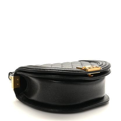 Chanel Caviar Quilted Small Boy Messenger Bag Black 4 of 9