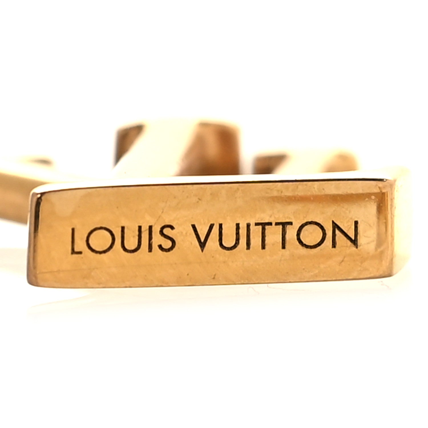 Louis Vuitton Metal LV Iconic Earrings Gold 4 of 6