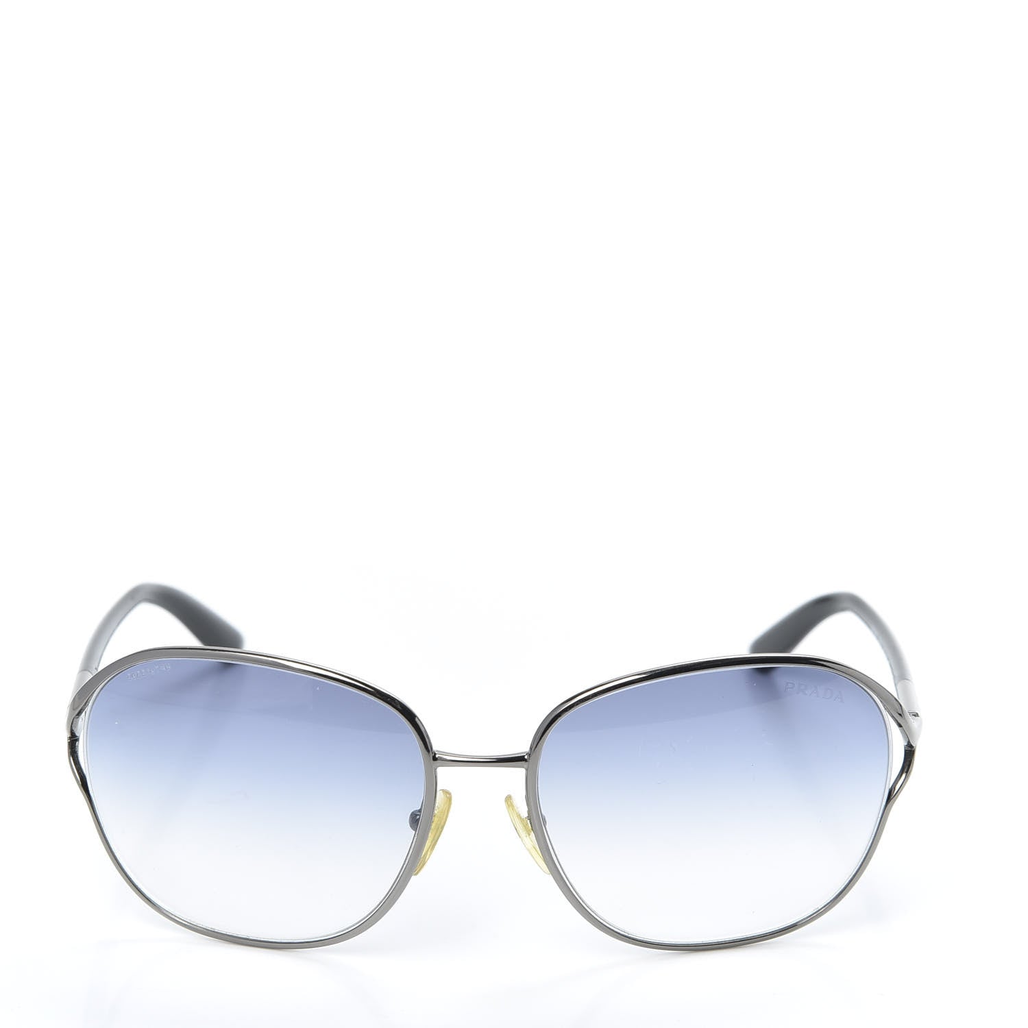 Prada Metal Sunglasses SPR 58M Black Silver 2 of 8