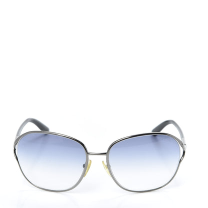 Prada Metal Sunglasses SPR 58M Black Silver 2 of 8