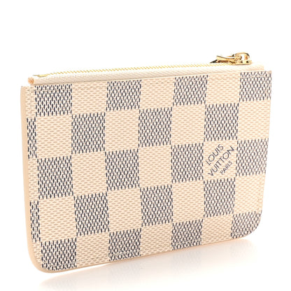 Louis Vuitton Damier Azur Zipped Romy Card Holder  Rose Ballerine 3 of 7