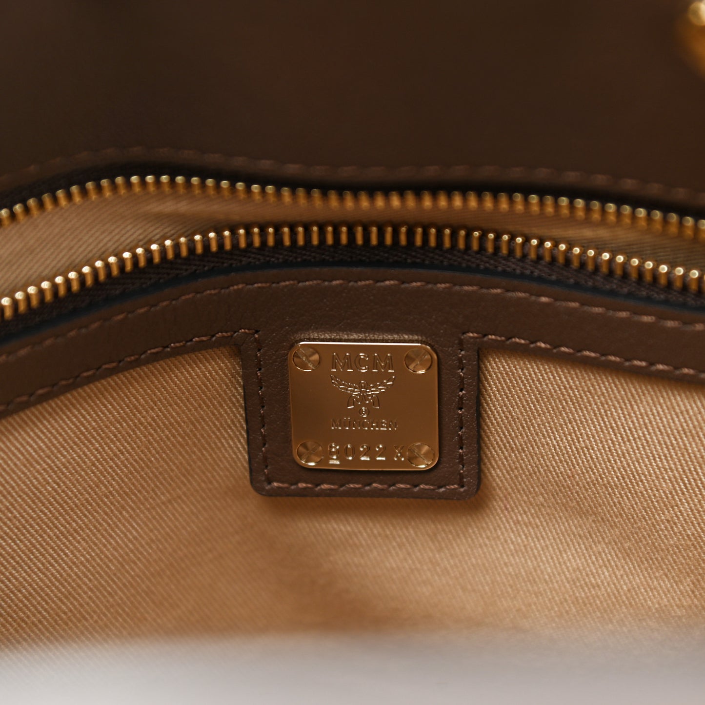 Calfskin Ottomar Monogram Medium Essential Tote Chestnut