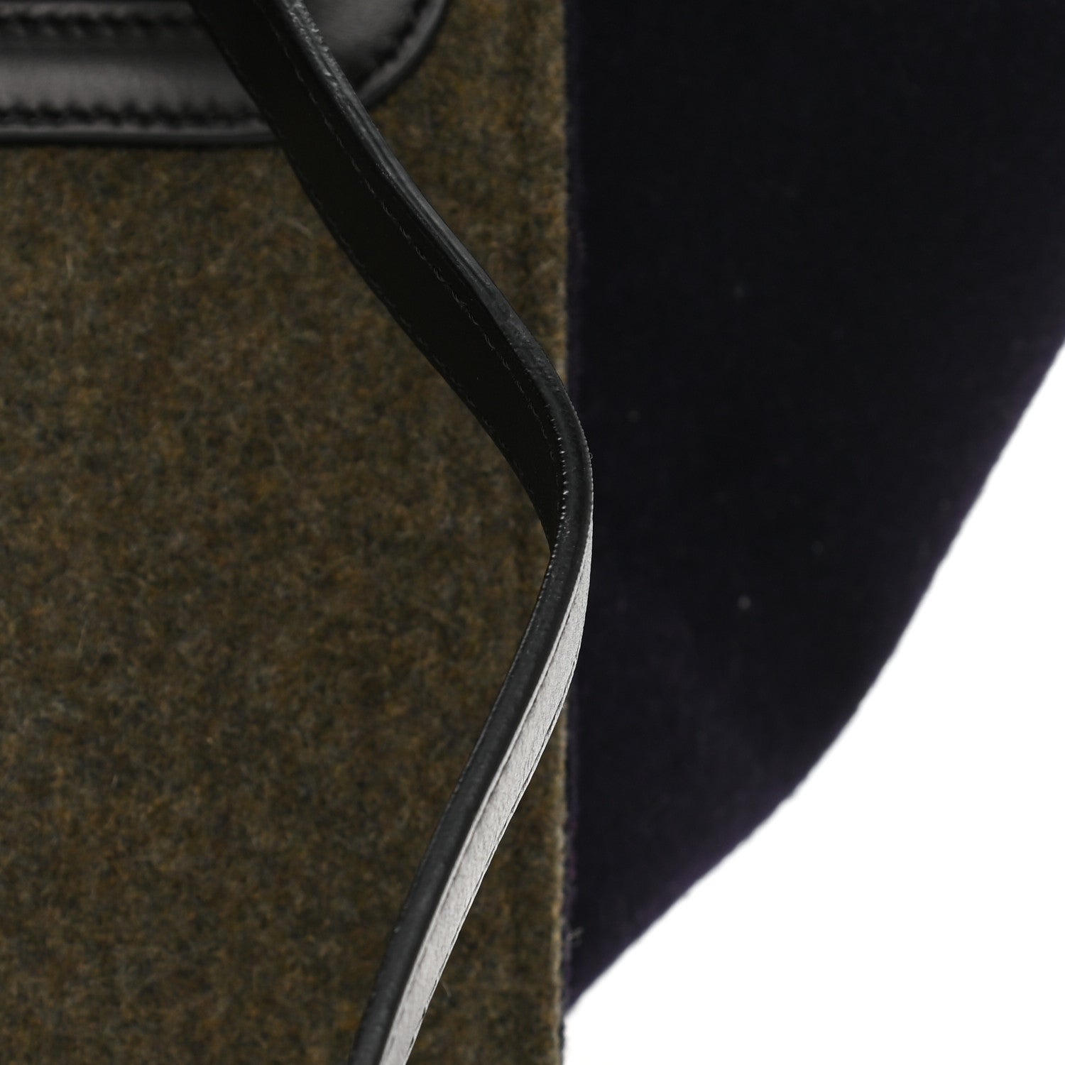 Celine Smooth Calfskin Felt Trapeze Khaki 11 of 12