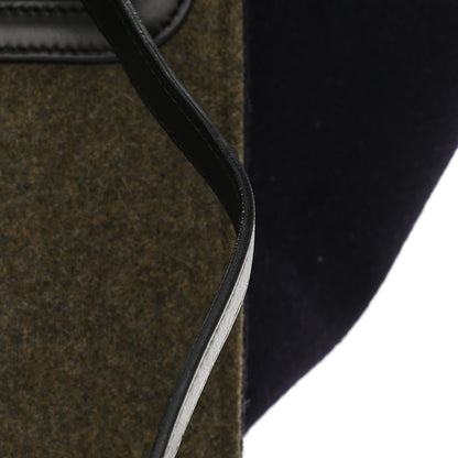 Celine Smooth Calfskin Felt Trapeze Khaki 11 of 12