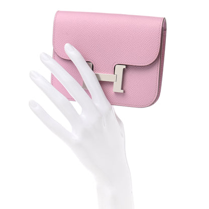 Hermes Epsom Constance Slim Wallet Mauve Sylvestre 2 of 10