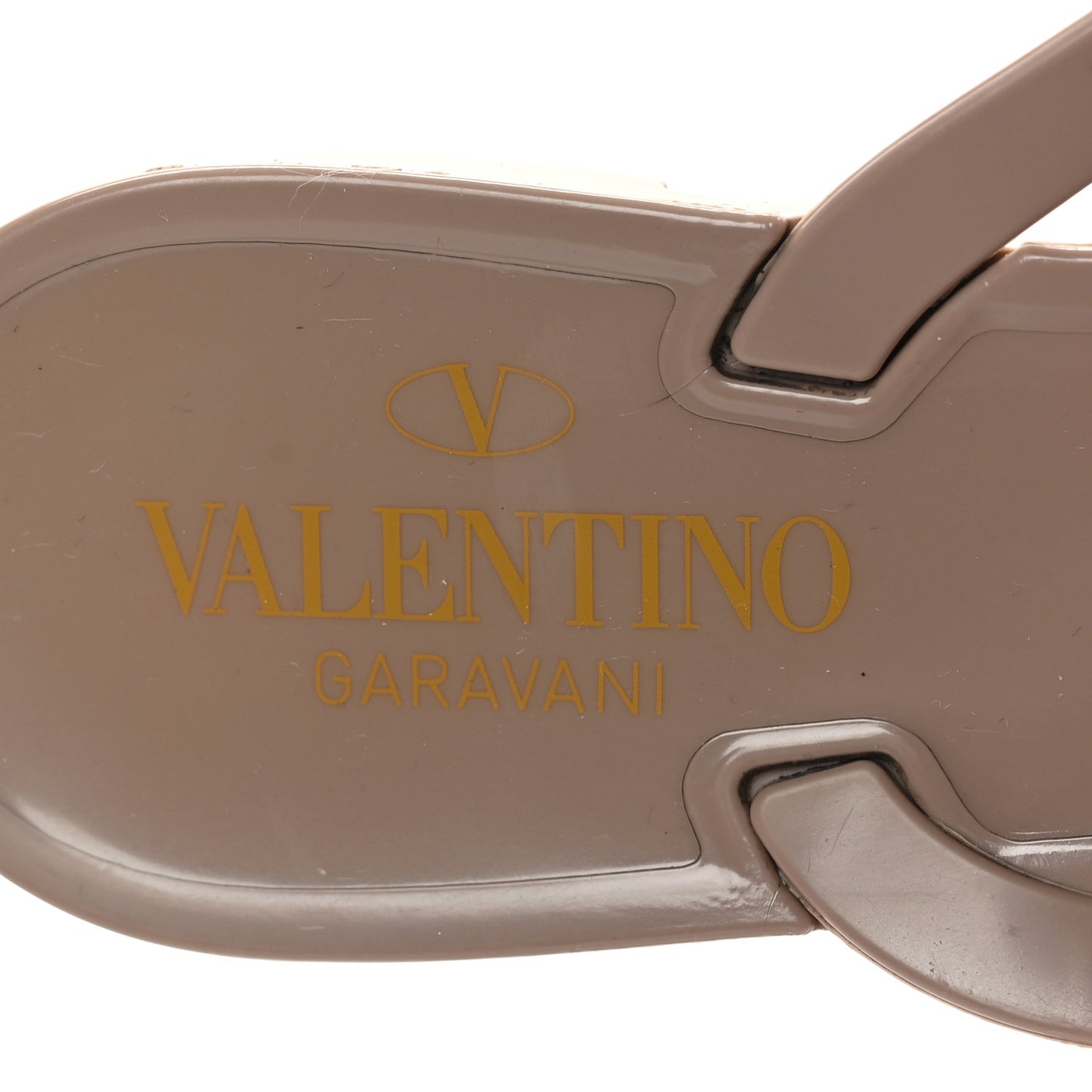PVC Jelly Rockstud Bow Thong Sandals 39 Poudre
