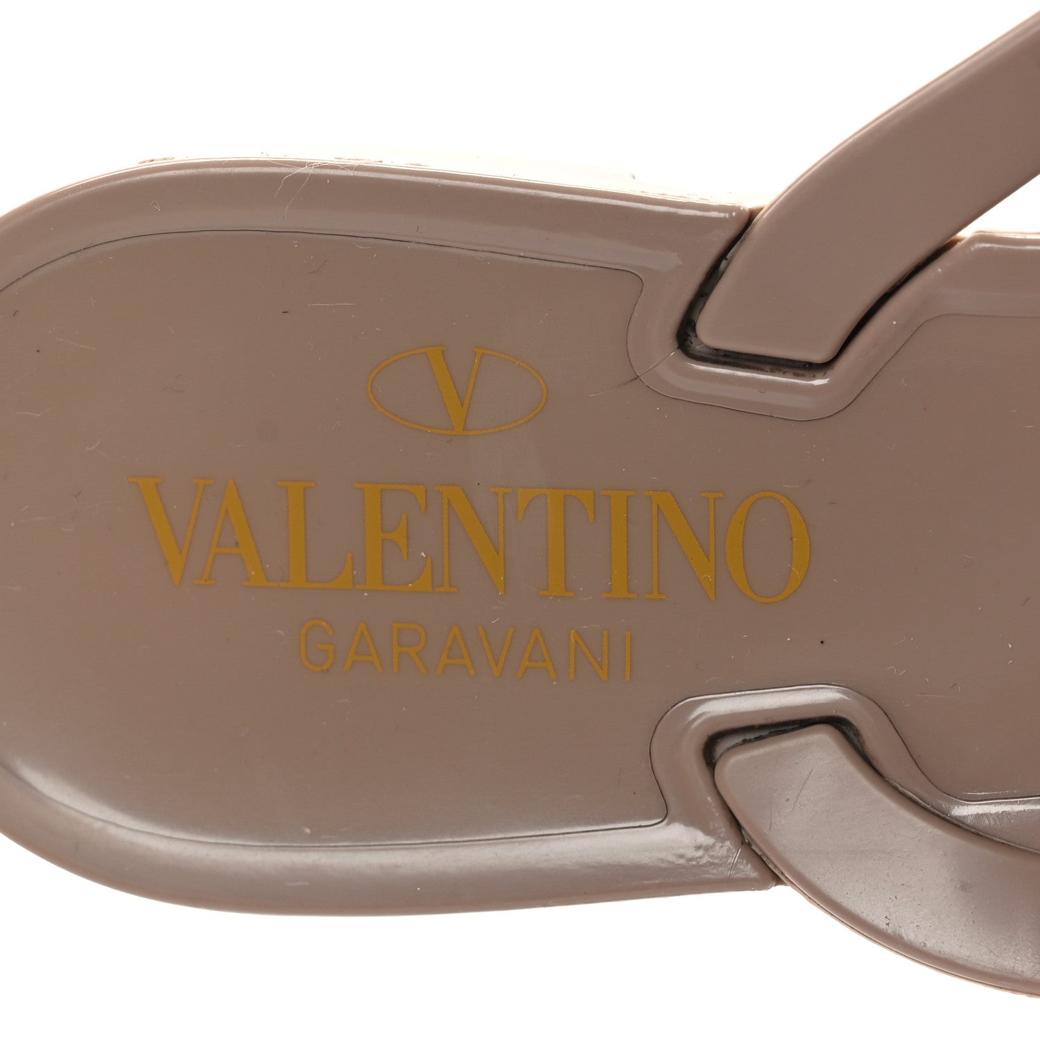 Valentino Garavani PVC Jelly Rockstud Bow Thong Sandals 39 Poudre 6 of 7