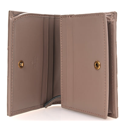 Gucci Calfskin Matelasse GG Marmont Card Case Wallet Porcelain Rose 5 of 9