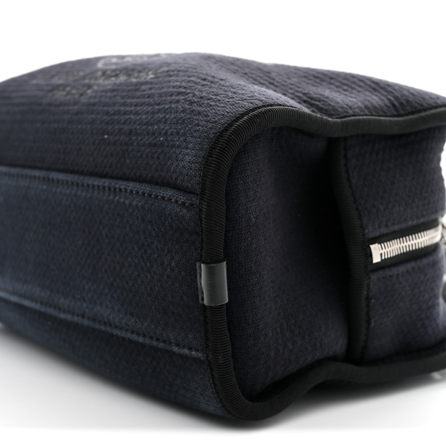 Chanel Mixed Fibers Deauville Bowling Bag Black 10 of 11