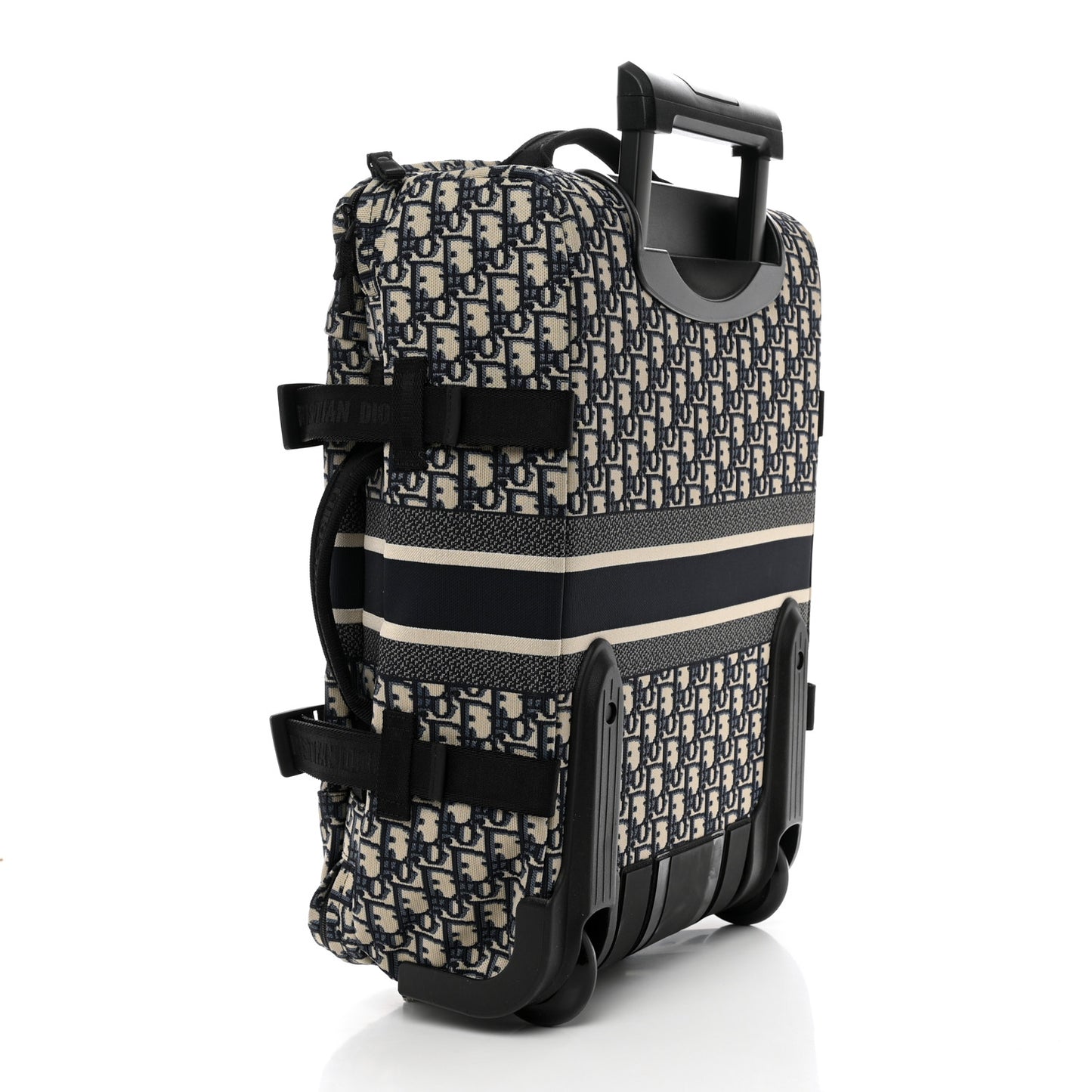 Oblique Small Diortravel Suitcase Blue