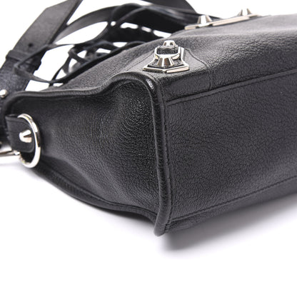 Balenciaga Chevre Silver Metallic Edge Hardware S City Black 5 of 8