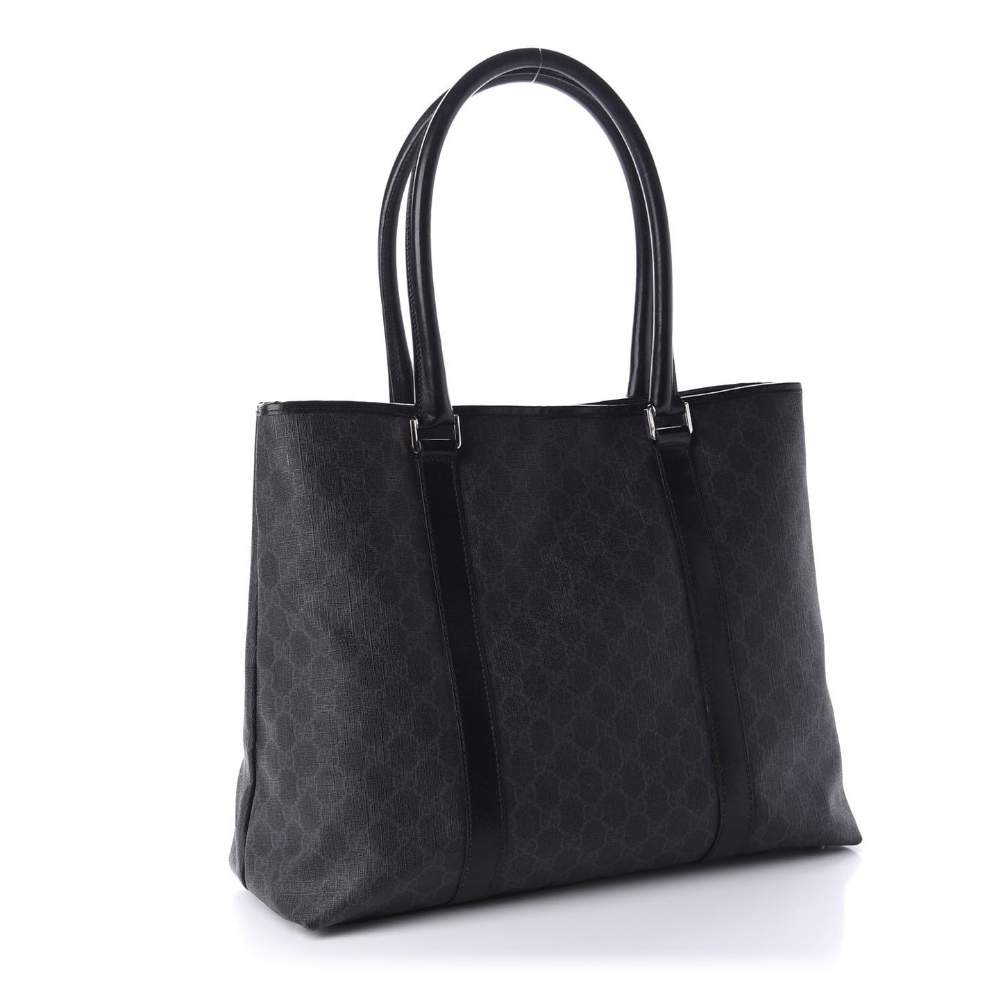 GG Plus Monogram Large Tote Black