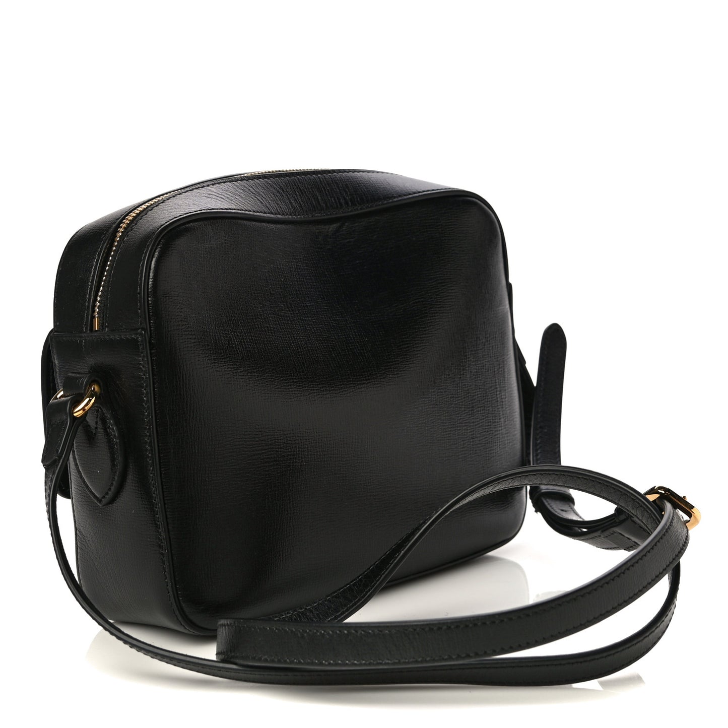 Textured Calfskin Small Horsebit 1955 Shoulder Bag Black
