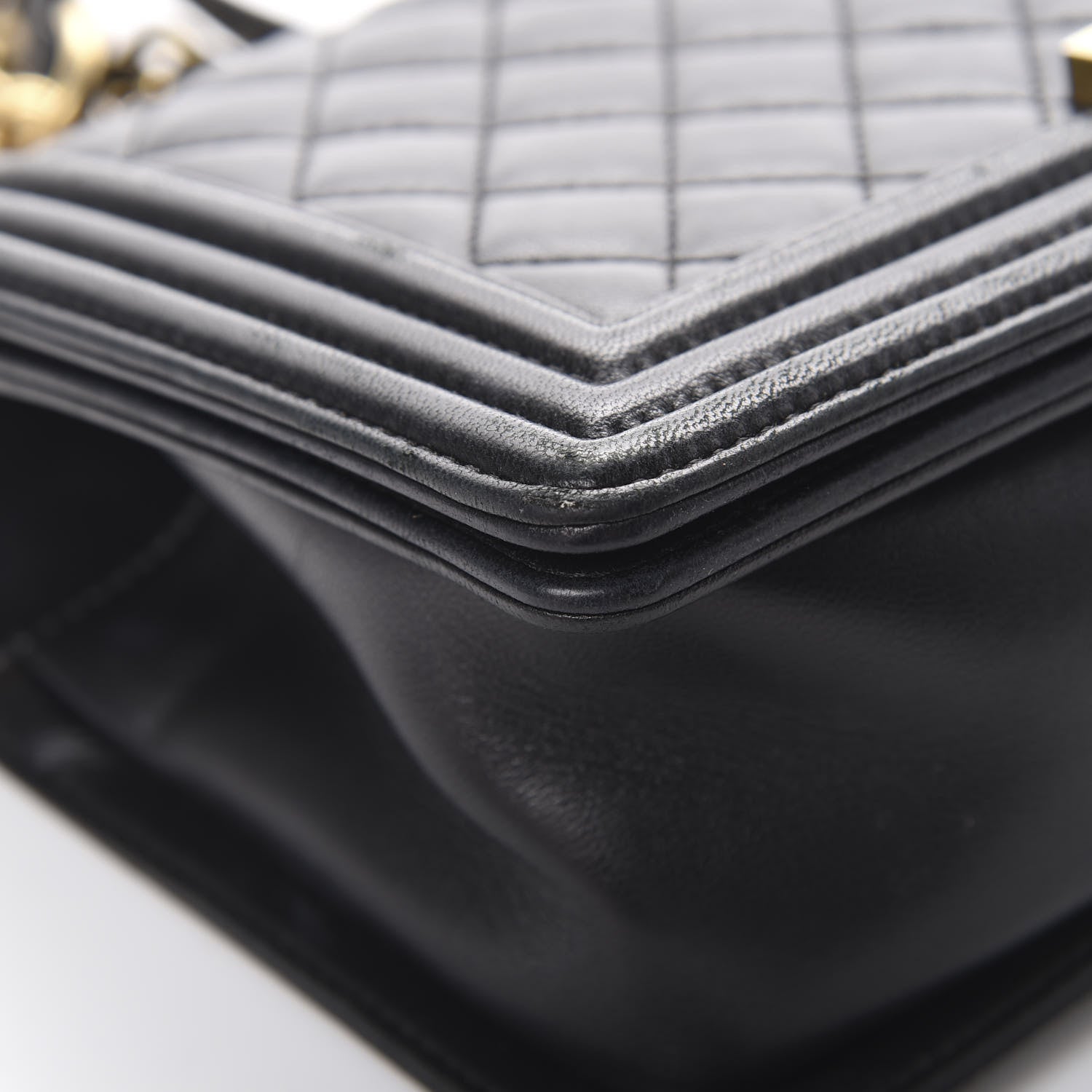 Chanel Lambskin Quilted Medium Boy Flap Black 8 of 16