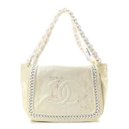 Chanel Crinkled Patent Modern Chain Flap White 1 of 13