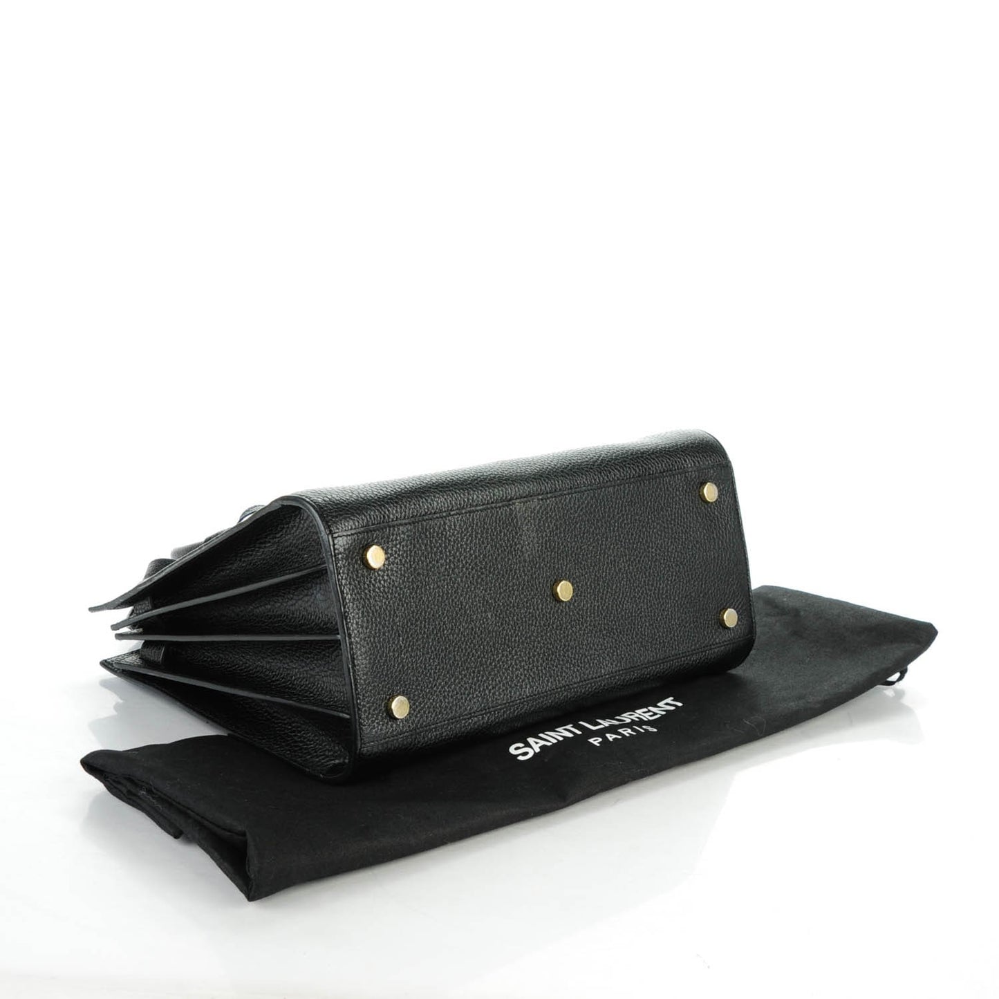 Grained Calfskin Small Sac De Jour Black