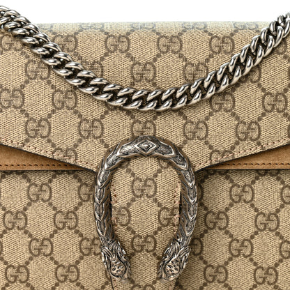 Gucci GG Supreme Monogram Small Dionysus Shoulder Bag Taupe 8 of 10
