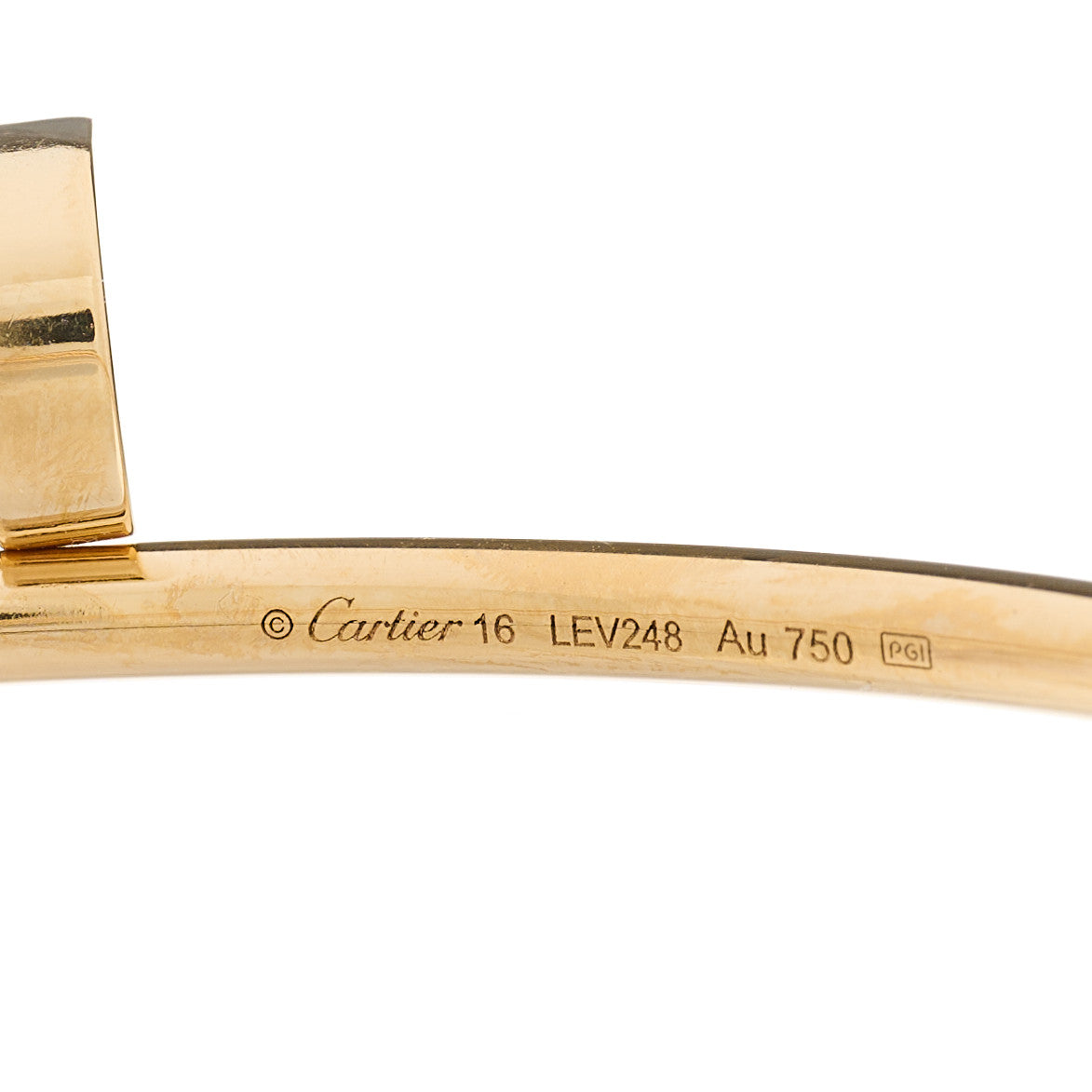 18K Yellow Gold Small Juste Un Clou Bracelet 16