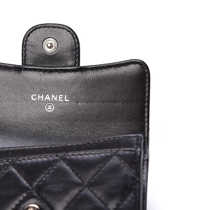 Chanel Lambskin Quilted Flap Card Holder Black 8 of 12