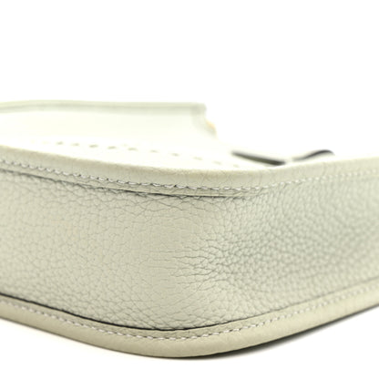 Hermes Taurillon Clemence Evelyne TPM Gris Neve 10 of 11