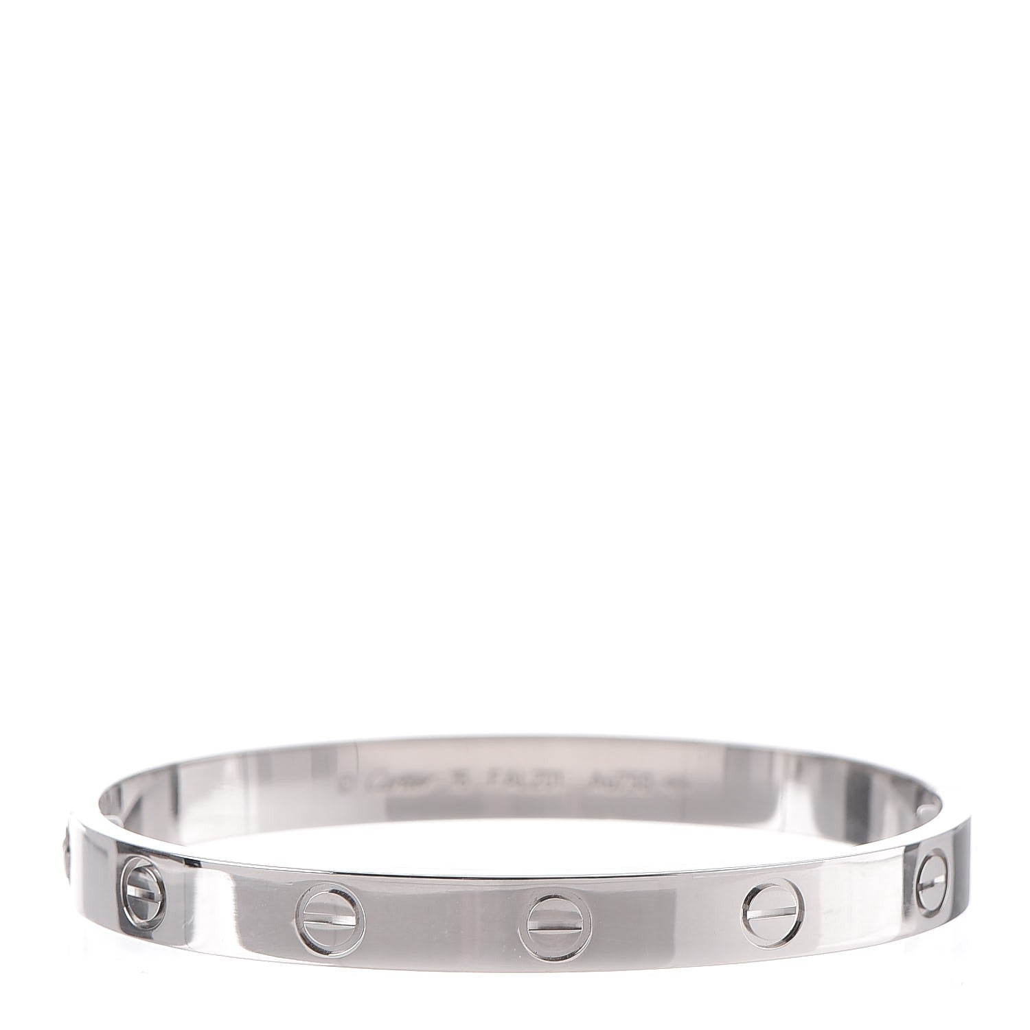 Cartier 18K White Gold LOVE Bracelet 16 1 of 7