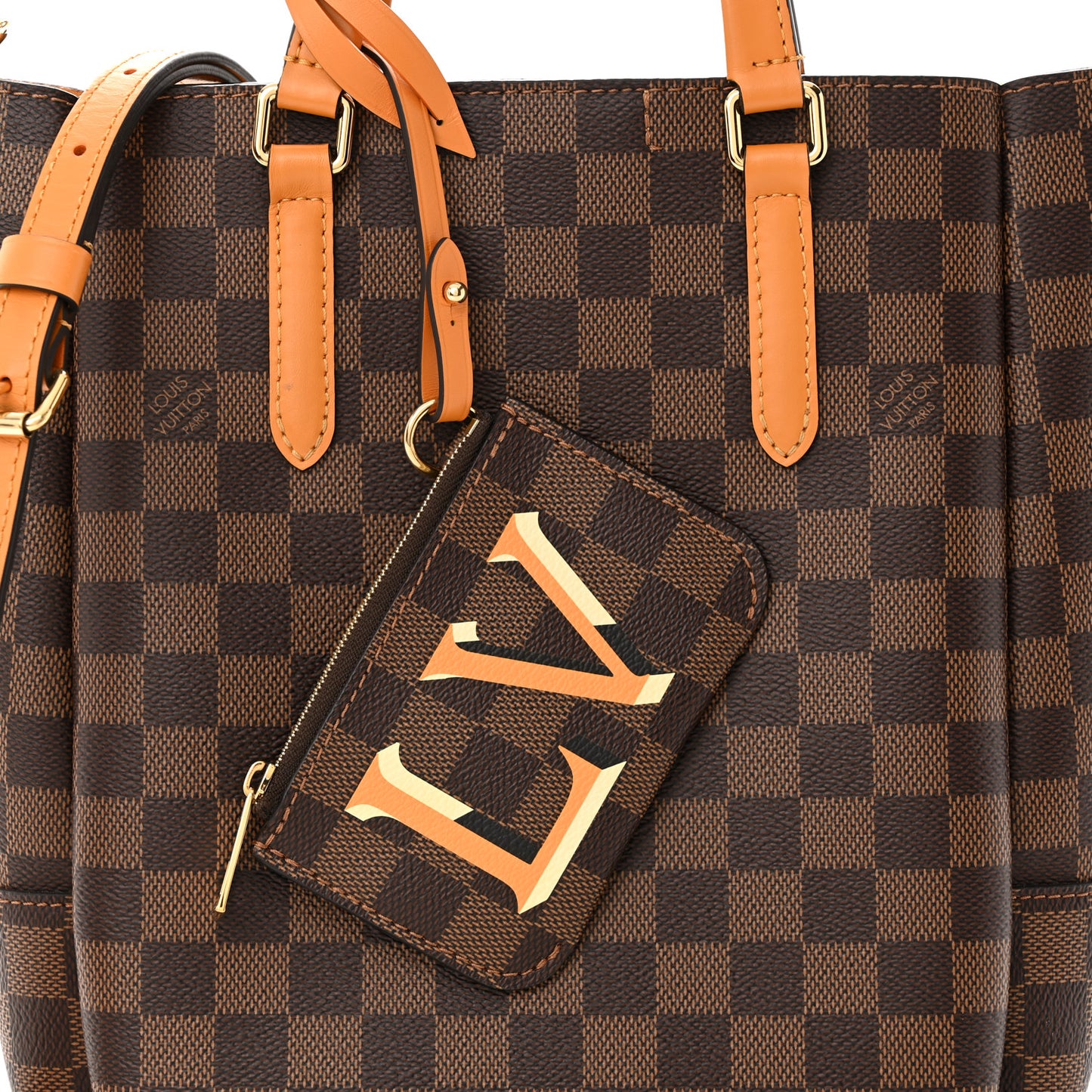 Damier Ebene Belmont PM Safran