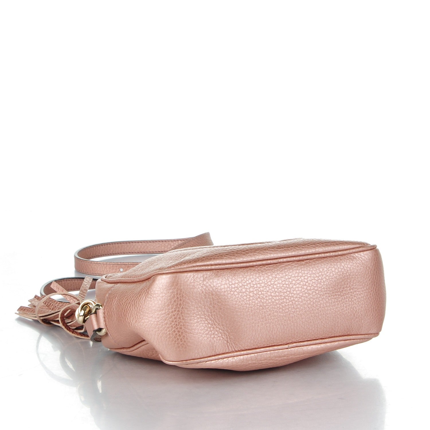 Gucci Metallic Pebbled Calfskin Small Soho Disco Bag Pink 4 of 8